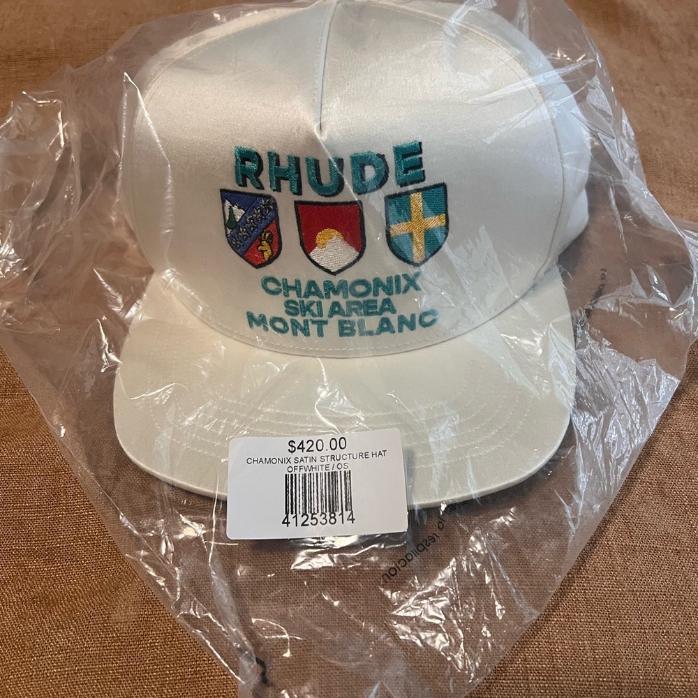 Rhude Chamonix Ski Area Mount Blanc Silk Structure SnapBack